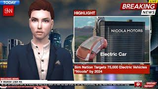 SiNN  Sim Nation Targets 75000 Electric Vehicles Nicola by 2024  The SIms 2 Series