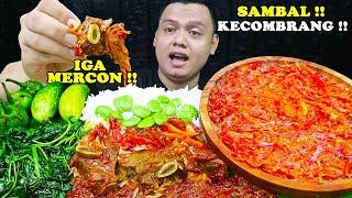 DOBEL PEDAS  MAKAN OSENG IGA MERCON CABE RAWIT SAMBAL KECOMBRANG SECOBEK CAH BAYAM LALAPAN PETE