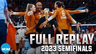 Texas vs. Wisconsin 2023 NCAA volleyball semifinals  FULL REPLAY