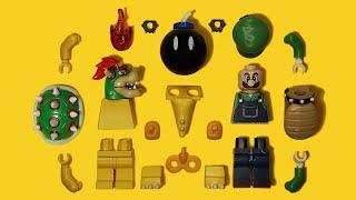 LEGO Luigi VS. Bowser  The Super Mario Bros. Movie  Unofficial Minifigure  Nintendo