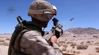 U.S. Marines M32 Multiple Grenade Launcher Milkor MGL Live Fire