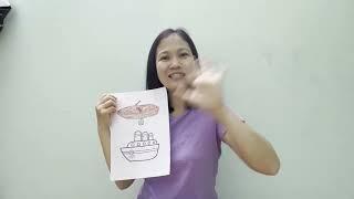Hand-colored by me Instructions for coloring wooden boats and small submarines part 1