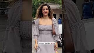 Arriving in style paps favourite #SanyaMalhotra. The Kathal girl is rocking this cute outfit 