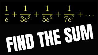 Can you find the sum of this infinite series?