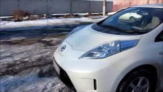 Nissan Leaf с солнечными панелями и доп  батареей. Апгрейд по Приморски