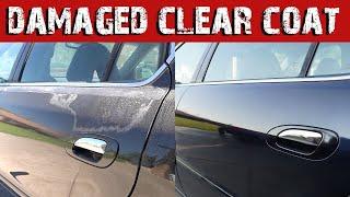 How to repair damaged clear coat AT HOME with SPRAY CANS