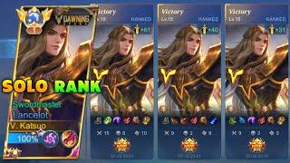 HOW TO PLAY & CARRY YOUR TEAM USING LANCELOT IN SOLO RANKED GAME?  SUPER INTENSE MATCH 