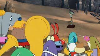 Squidward and the Band Geeks in The Subspace Emissary