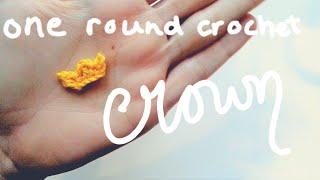 Free crown pattern made in one row  amigurumi crochet tutorial