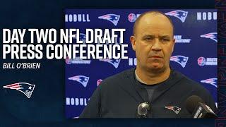 Patriots Offensive Coordinator Bill O’Brien Press Conference  2023 NFL Draft Day 2