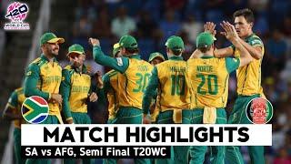 Afghanistan vs South Africa ICC T20 World Cup 2024 Match Highlights  AFG vs SA Highlights