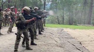 Para SF and US army joint Firing drill  Ex Vajra Prahar  IWI Tavor