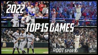 MLB  Top 15 Games of the Regular Season 2022