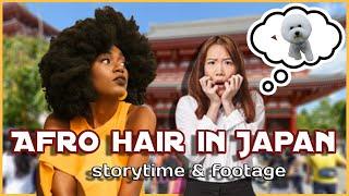 How Japanese people react to my Afro hair  Being black in Japan
