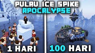 100 Hari Minecraft Pulau Ice Spike Apocalypse Hardcore