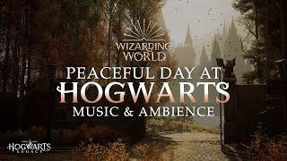 Peaceful Day at Hogwarts   Harry Potter Music & Ambience Full DayNight Cycle Hogwarts Legacy