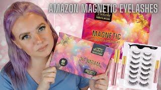 Testing AMAZON EYEKESHE MAGNETIC LASHES  Clare Walch