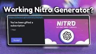 Trying and Exposing Discord Nitro Generators ft. ChatGPT
