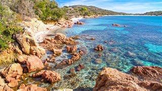 Waves of the Mediterranean Sea - Relax on Plage Pinarello Beach all Day