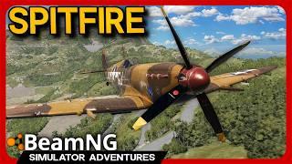 WW2 LEGEND in BeamNG - Spitfire Mk IX-e Aircraft Mod