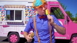 Blippi Visits an Ice Cream Truck  Learn To Count - Simple Maths for Children  Educational Videos