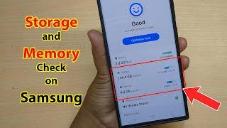 How to check ram and rom in samsung