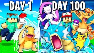 I Spent 100 DAYS Catching EVERY POKEMON In Pixelmon Minecraft Mod