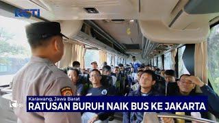 Massa Buruh dari Berbakabgai Kalangan di Karawang & Jabar Berangkat ke Jakarta - SIP 0205
