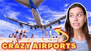 Top 10 MOST DANGEROUS airports in the world - Beginner Spanish