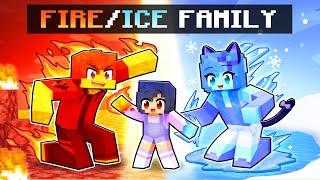 Adopted by a FIRE  ICE FAMILY in Minecraft