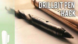 Turn a dull DRILLBIT into a PEN that still drills - 7948 Subscribers GIVEAWAY