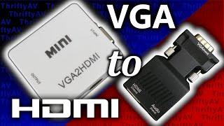 VGA to HDMI Showdown