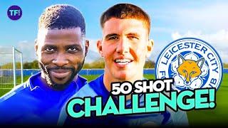 50 Shot Challenge with Leicester City Kelechi Iheanacho & Cesare Casadei