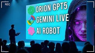 AI Shocks Again OpenAI AI Robot Orion GPT5 Flux Grok 2 Gemini Live & More August Monthly News