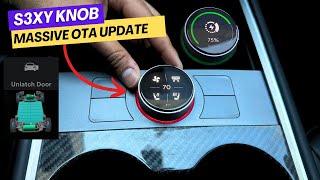 Tesla S3XY Knob Got a MASSIVE OTA Software Upgrade Door Unlatch  Seats  Offroad  #tesla