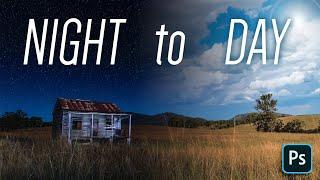 Photoshop CC How to Change NIGHT into DAY 