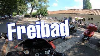 Mit dem Motorrad zum Freibad  MotoVlog  Yamahco