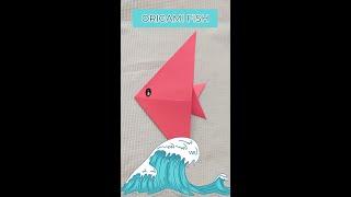 Origami Fish DIY  Easy Paper Craft #shorts #origami #trending #keepupwithtanya #papercraft #easydiy