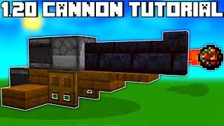  Minecraft Bedrock 1.20  Cannon Tutorial