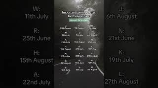 Summer Dates #initials #crush #soulmate