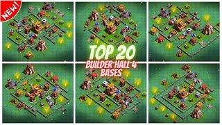 Best Builder Hall 4 Base Link 2023  Coc BH4 Trophy Base Layout - Clash Of Clans