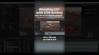 VFX Tip Blending the Seam of CGI and Live Action #blender3d  #cgi #3d