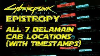 Cyberpunk 2077 Epistrophy Side Quest Walkthrough - All 7 Delamain Cabs