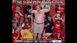 NC State Wolfpack 2024 Game by Game Predictions #shorts #collegefootball #ACC #CFB #football