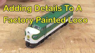 Adding Details To A Factory Painted Loco 322