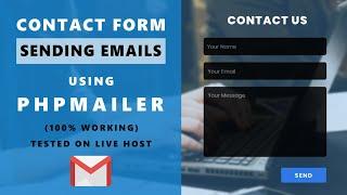 Contact Page  With Sending Emails PHP - Using PHPMalier - PHP & Javascript