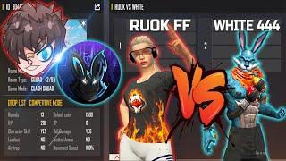 RUOK FF VS WHITE 444  ONLY ONE TAP ROOM - MOST AWAITED MATCH - تحدي وايت ضد ريوك