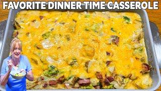 Easy Casserole  CREAMY POTATO SAUSAGE & BROCCOLI