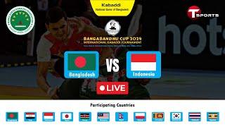 Live  Bangladesh vs Indonesia  Bangabandhu Cup 2024  Kabaddi  T Sports