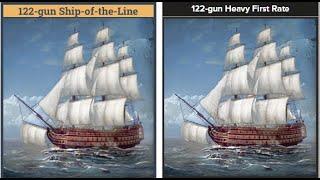 Napoleon Total War 1vs1 122-gun Ship-of-the-Line vs 122-gun Heavy First Rate